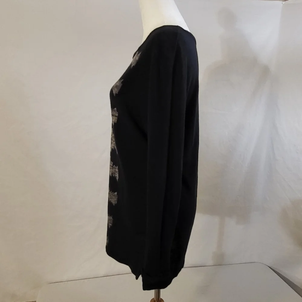 Women's Pull&Bear sweater small pre-owned used great blue patterned aztec
